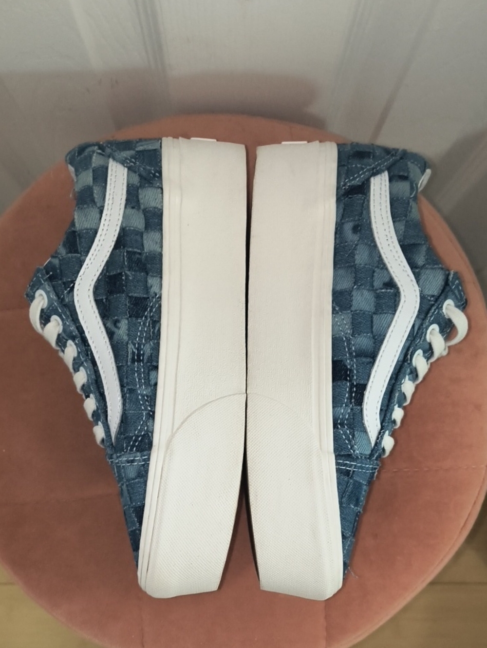 Vans Woven Old Skool Stackform Shoe Size 7 Women's - Picture 3 of 8